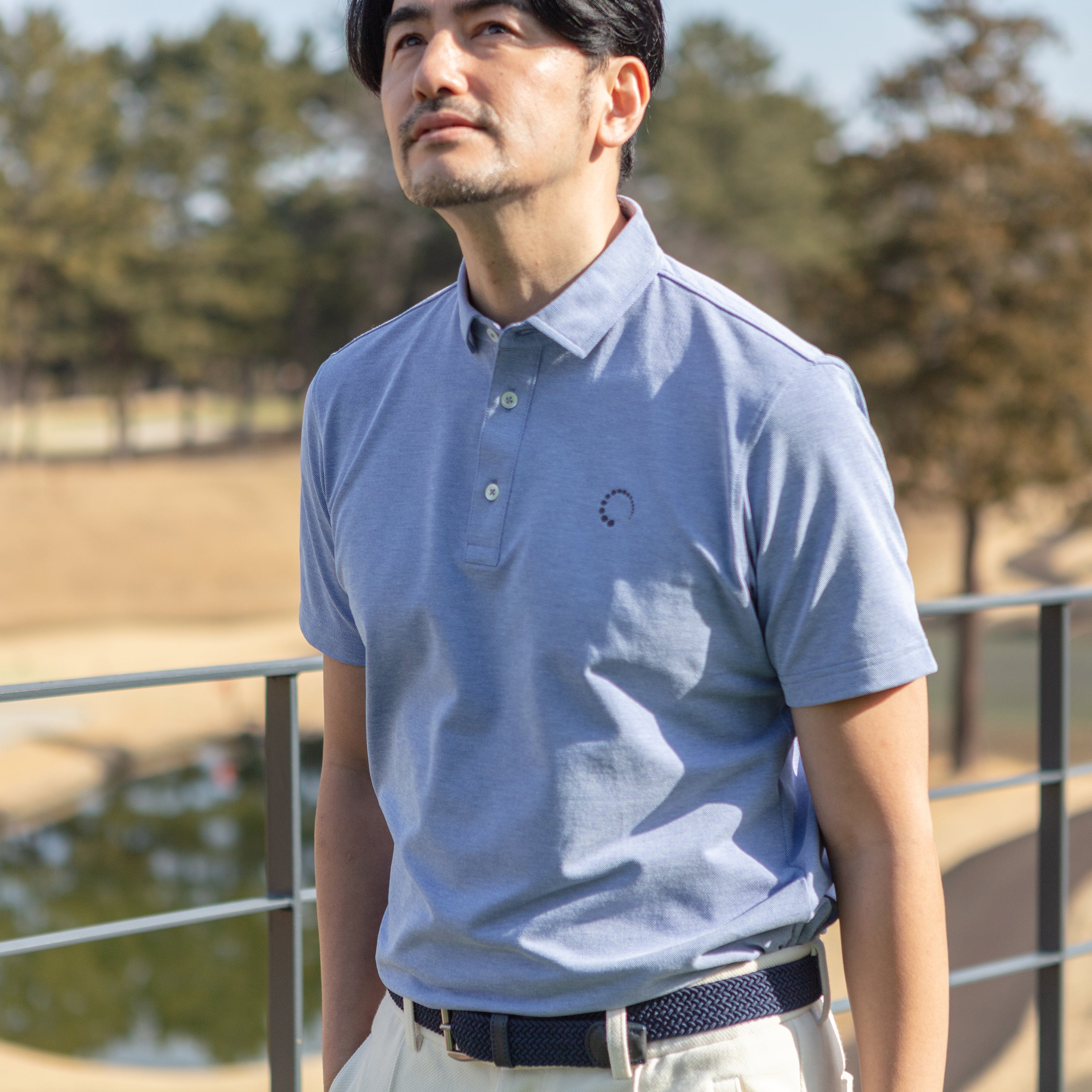 《SALE》シャンブレーポロシャツ 〈MENS〉