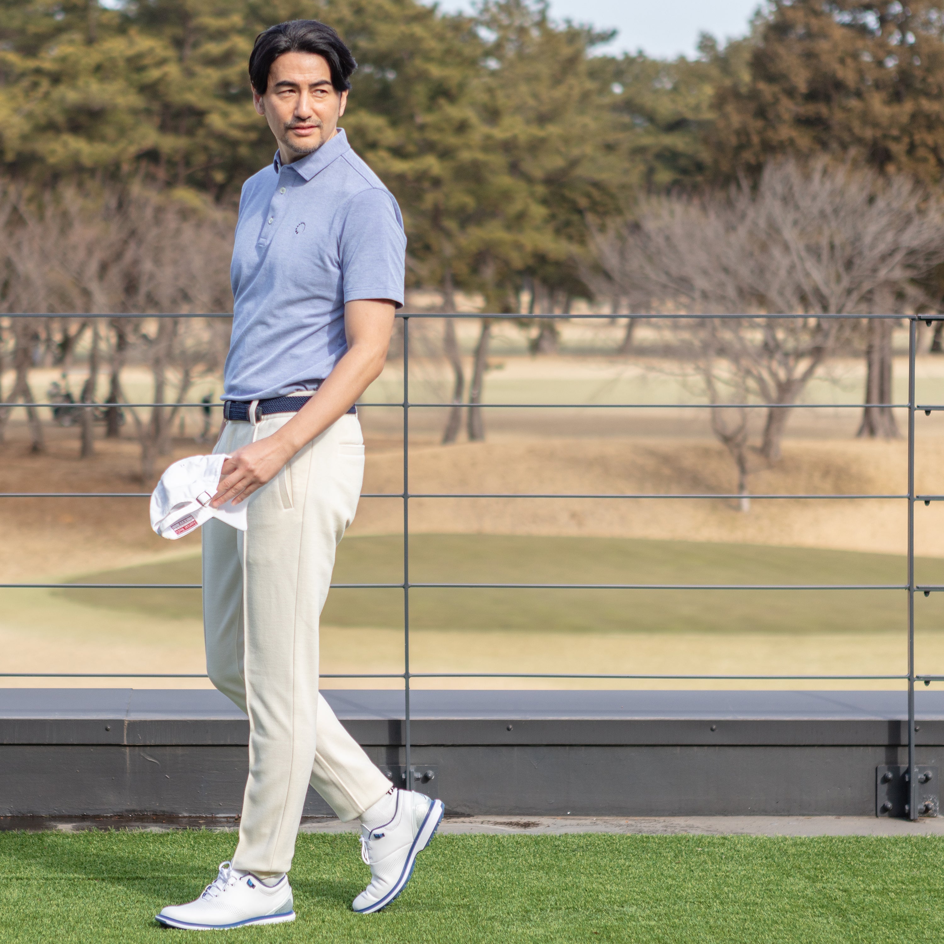 《SALE》シャンブレーポロシャツ 〈MENS〉