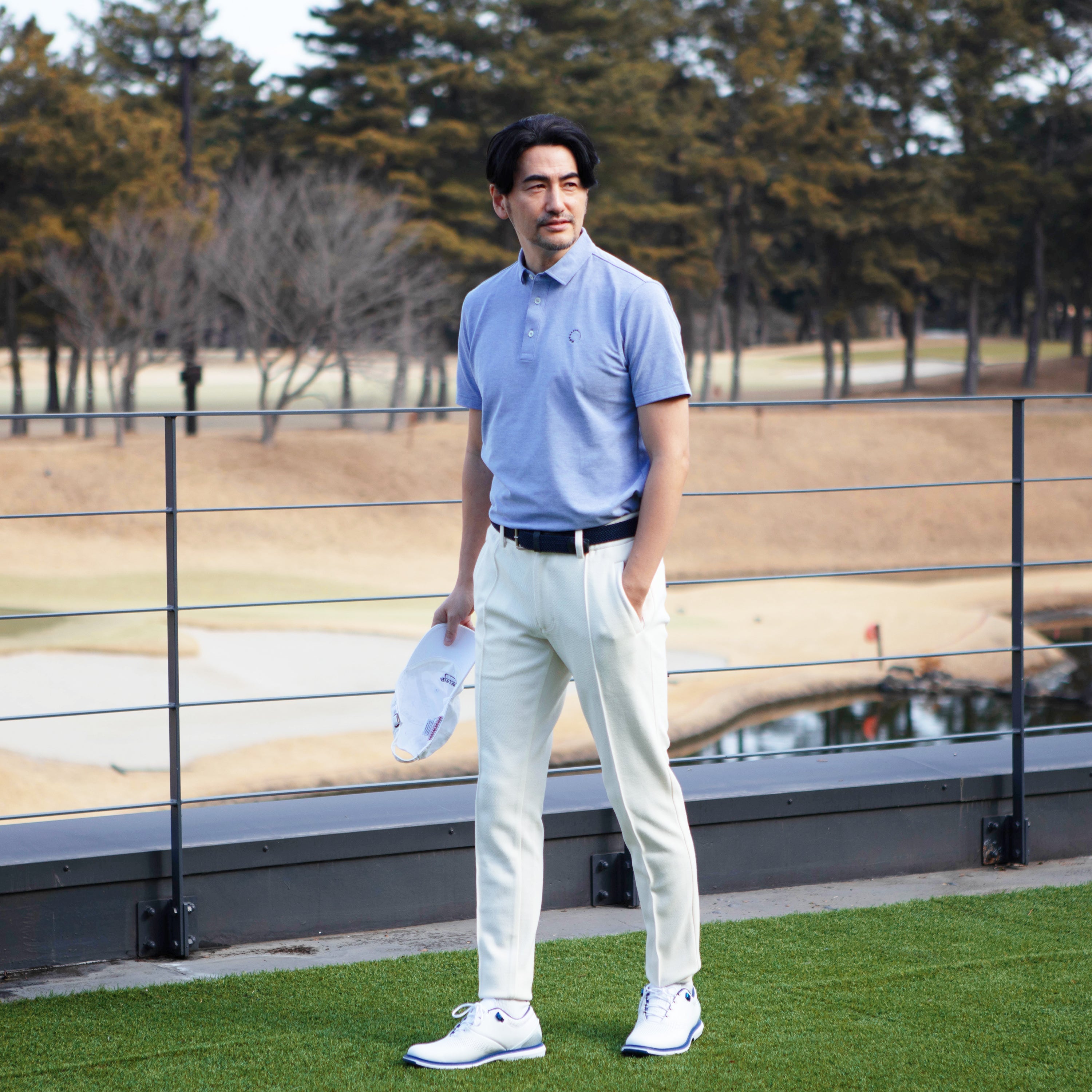 《SALE》シャンブレーポロシャツ 〈MENS〉