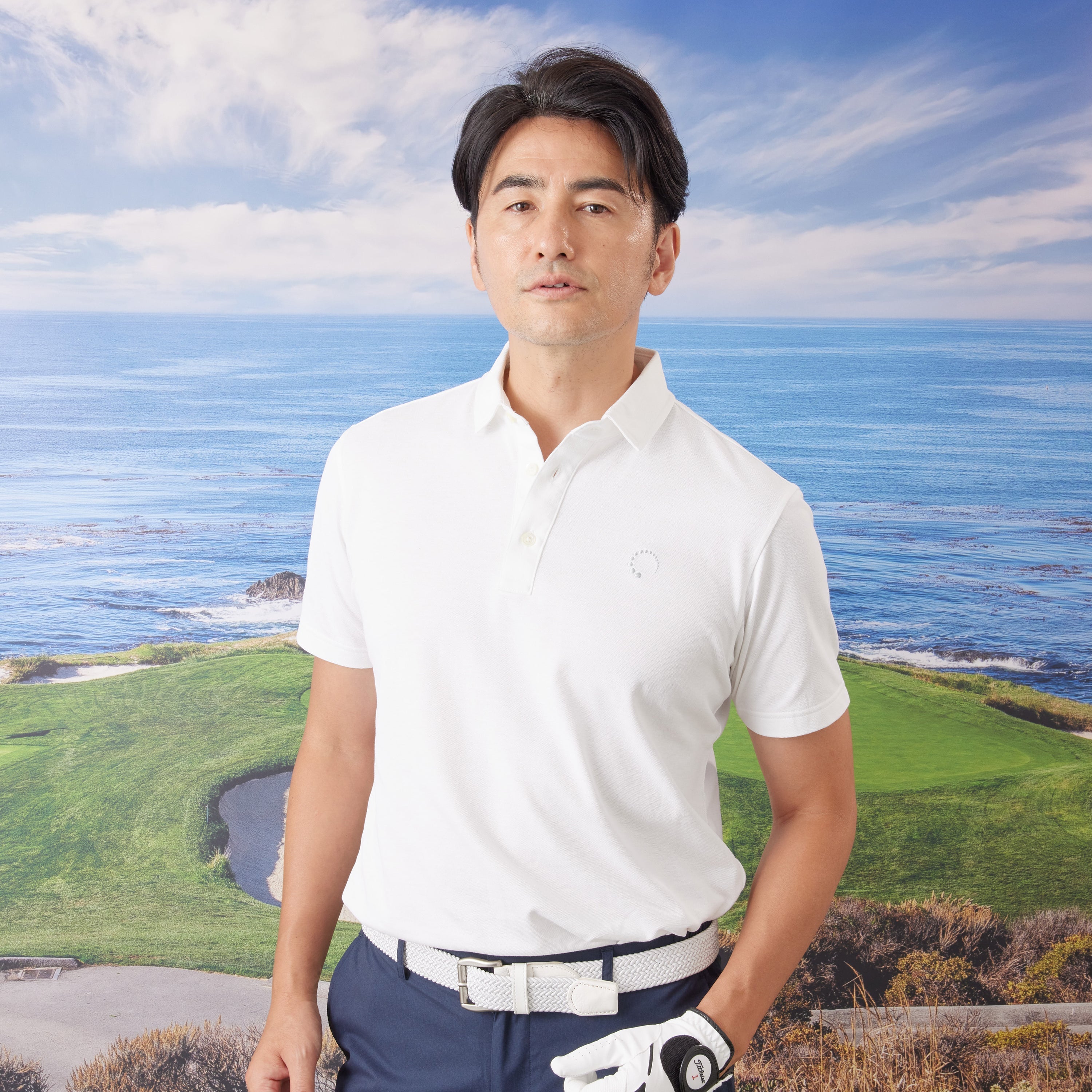 《SALE》シャンブレーポロシャツ 〈MENS〉