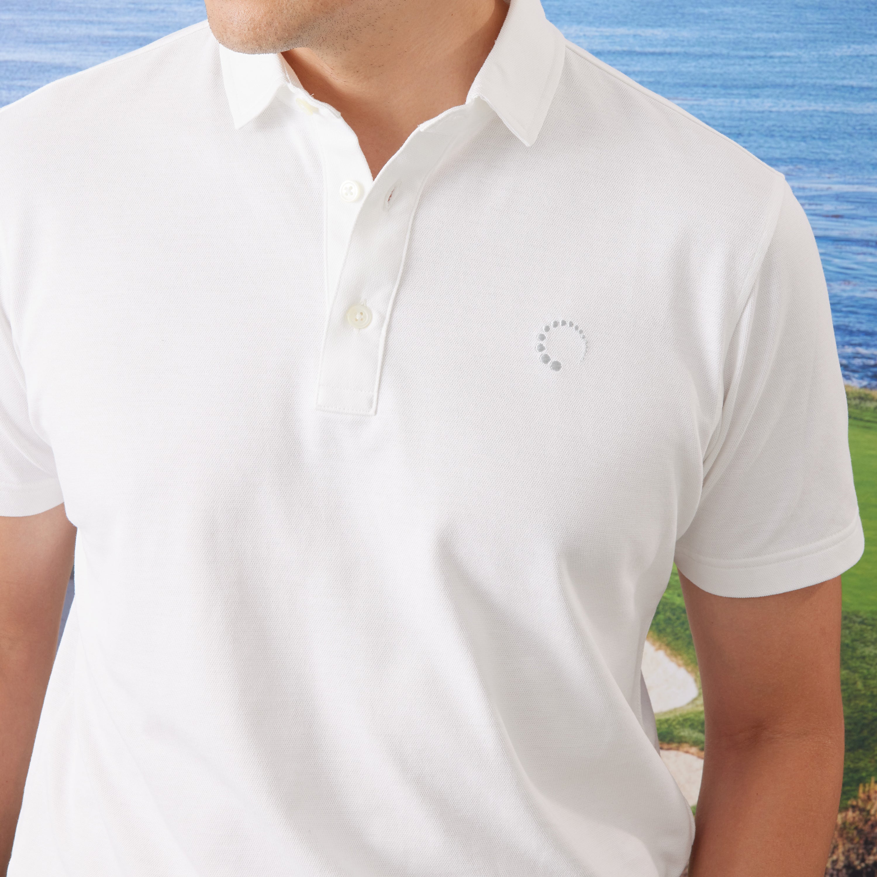 《SALE》シャンブレーポロシャツ 〈MENS〉