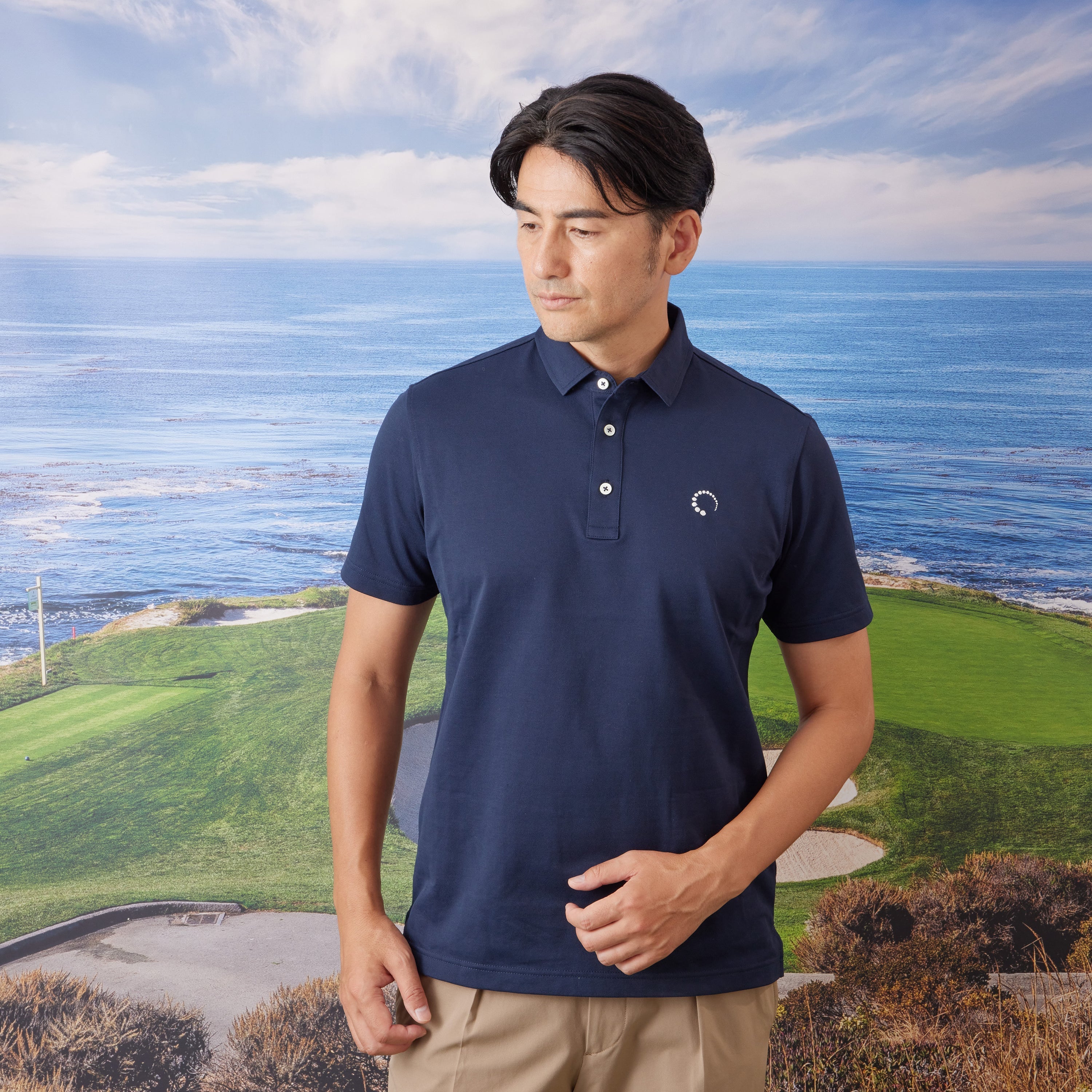 《SALE》シャンブレーポロシャツ 〈MENS〉