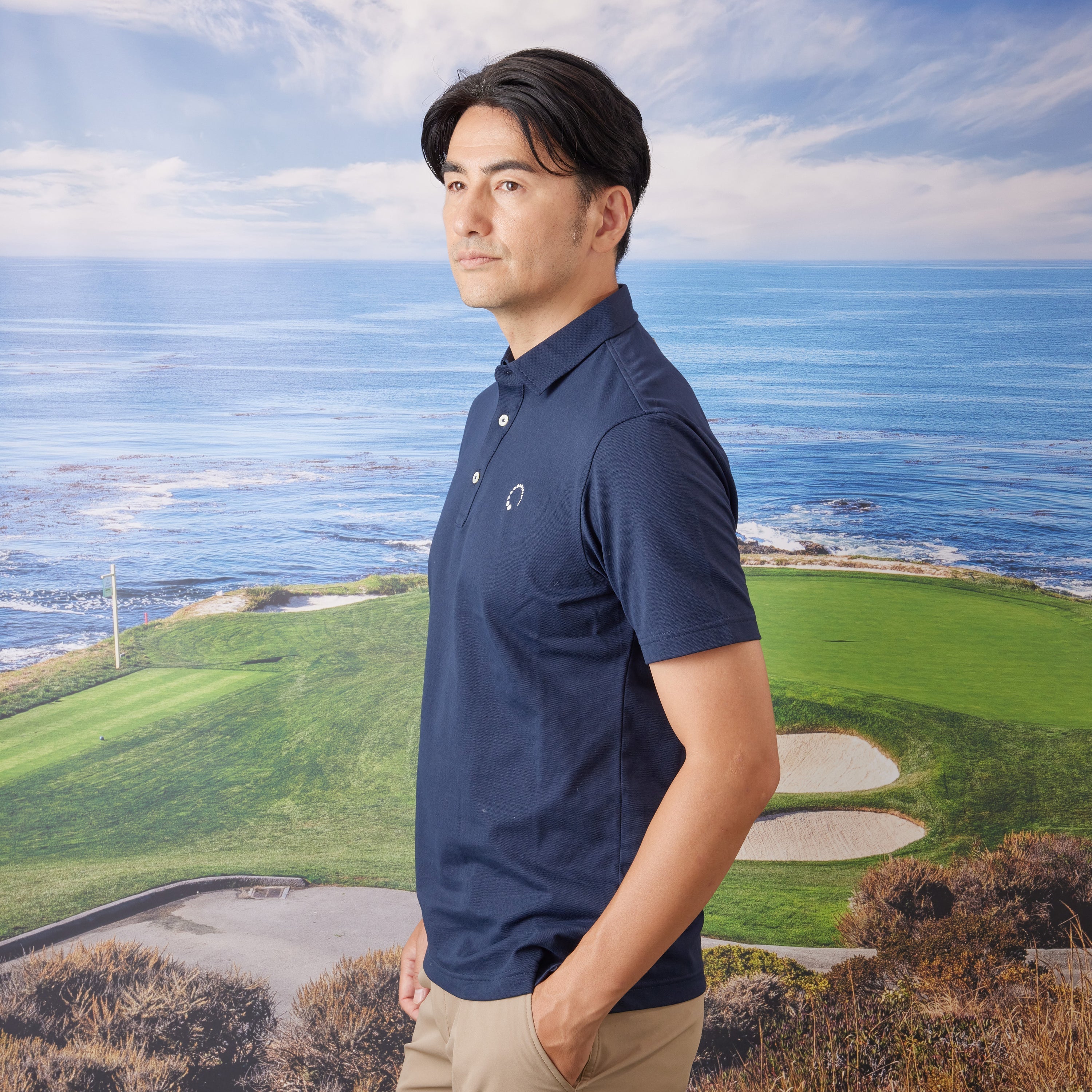 《SALE》シャンブレーポロシャツ 〈MENS〉