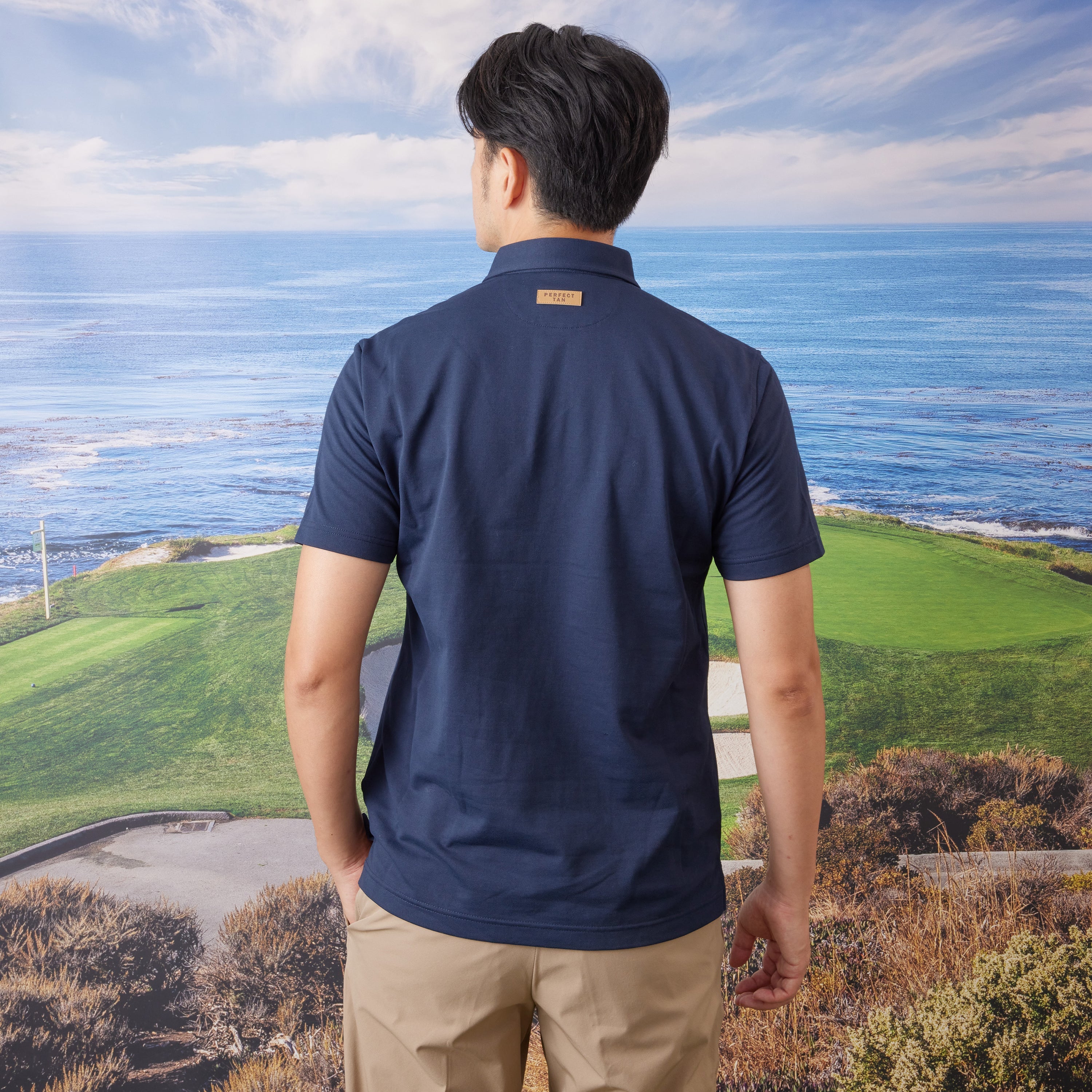 《SALE》シャンブレーポロシャツ 〈MENS〉