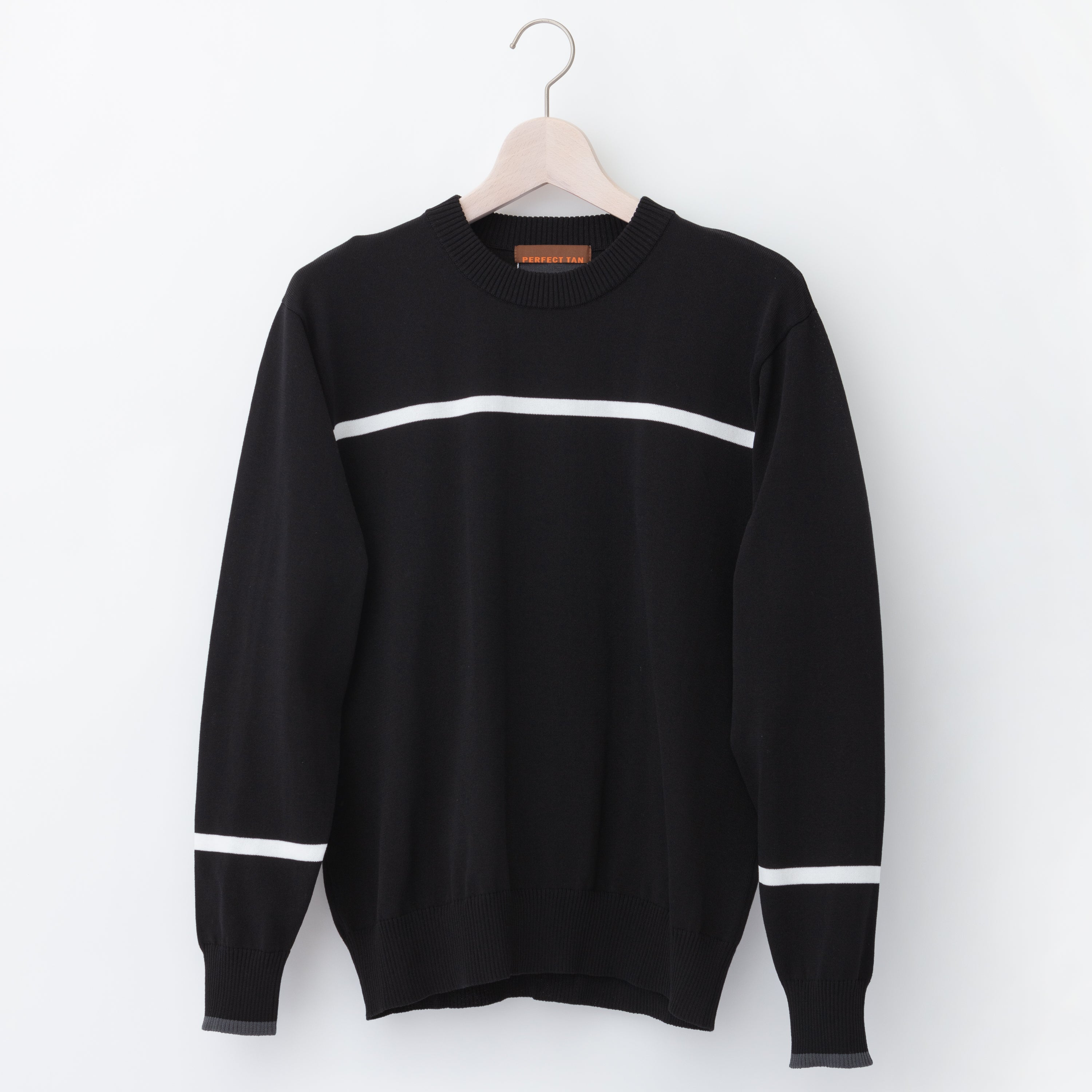 《SALE》ハリーストレッチ 12Gニット ライントップス〈MENS〉