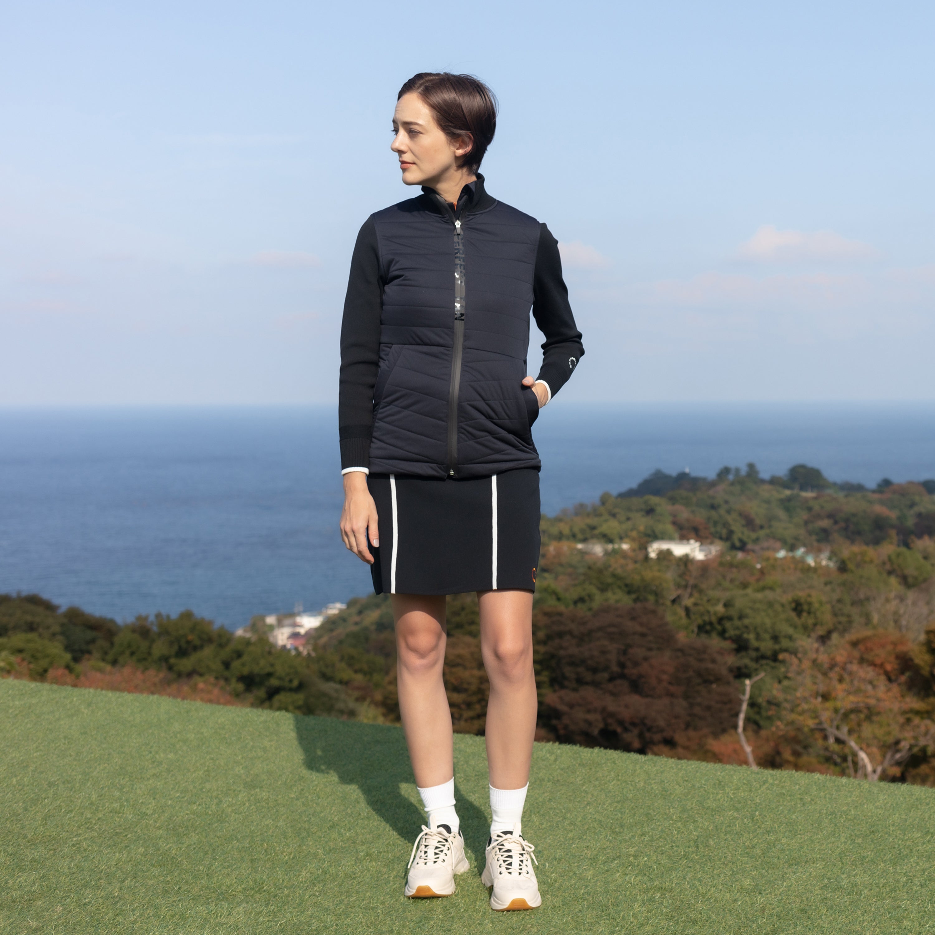 《SALE》ニット×ダウン ジャケット〈WOMENS〉