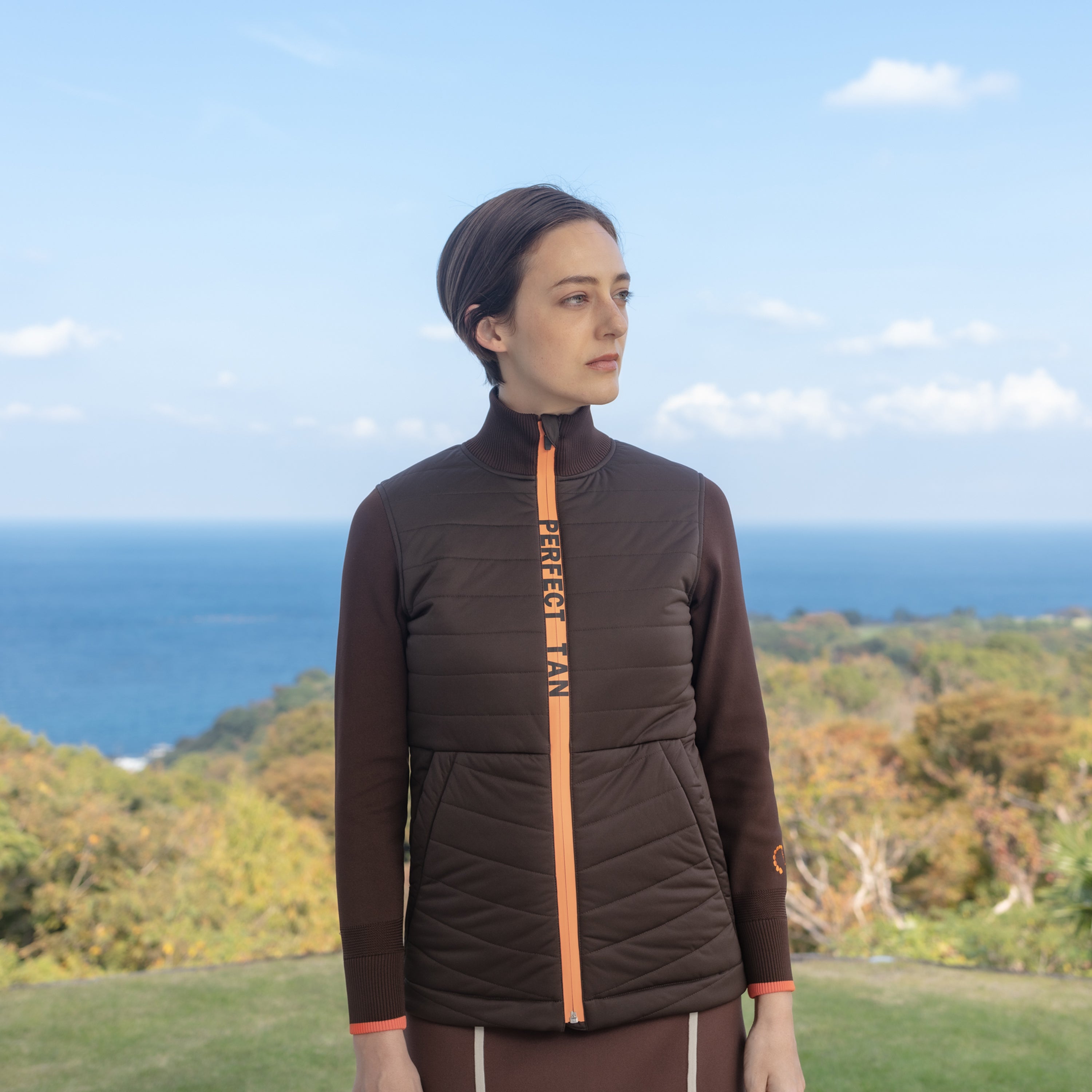 《SALE》ニット×ダウン ジャケット〈WOMENS〉