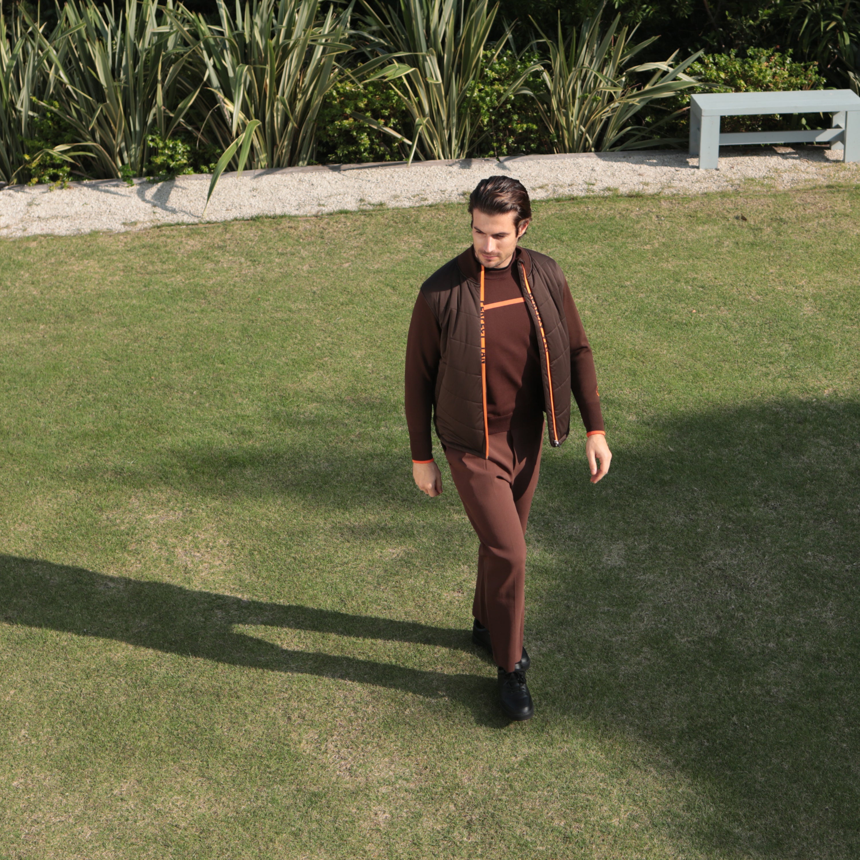 《SALE》ニット×ダウン ジャケット〈MENS〉