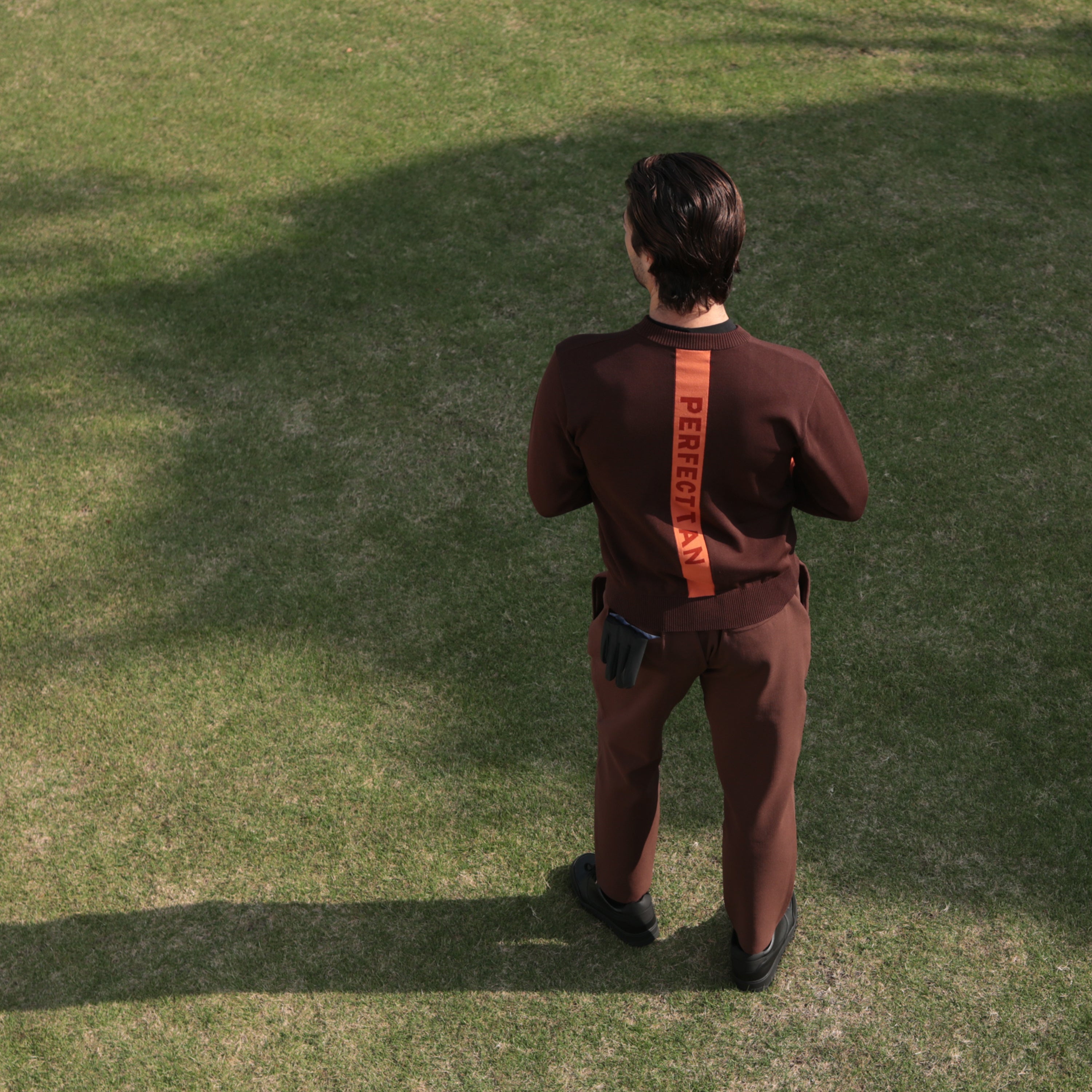 《SALE》ハリーストレッチ 12Gニット ライントップス〈MENS〉