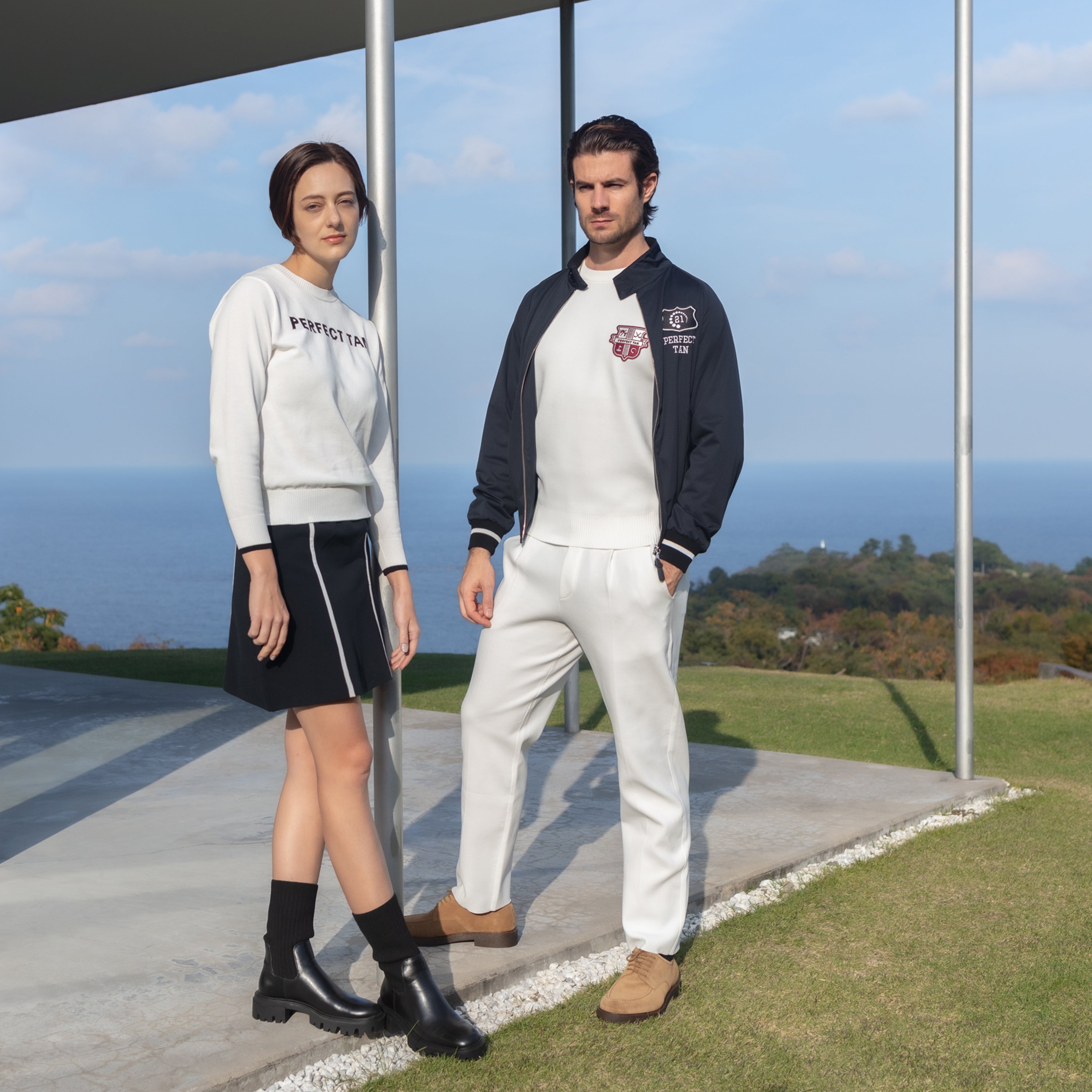 《SALE》ハリーストレッチ 12Gニット ロゴトップス〈WOMENS〉